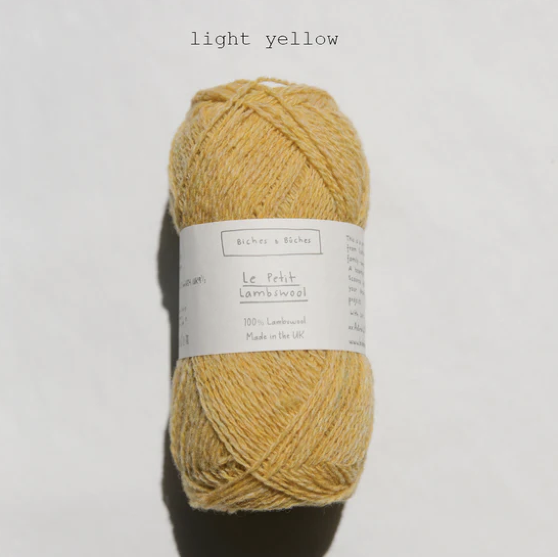 light yellow sin aguja