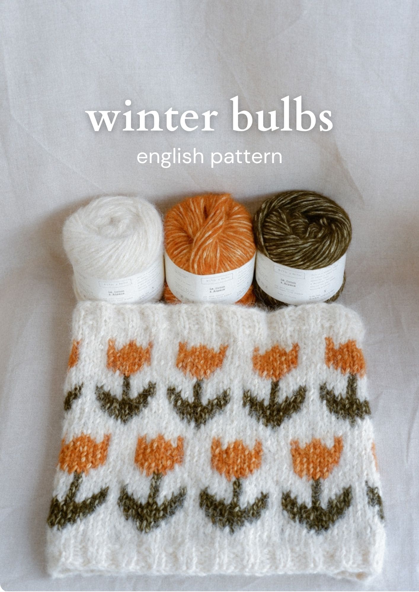 WINTER BULBS - english pattern
