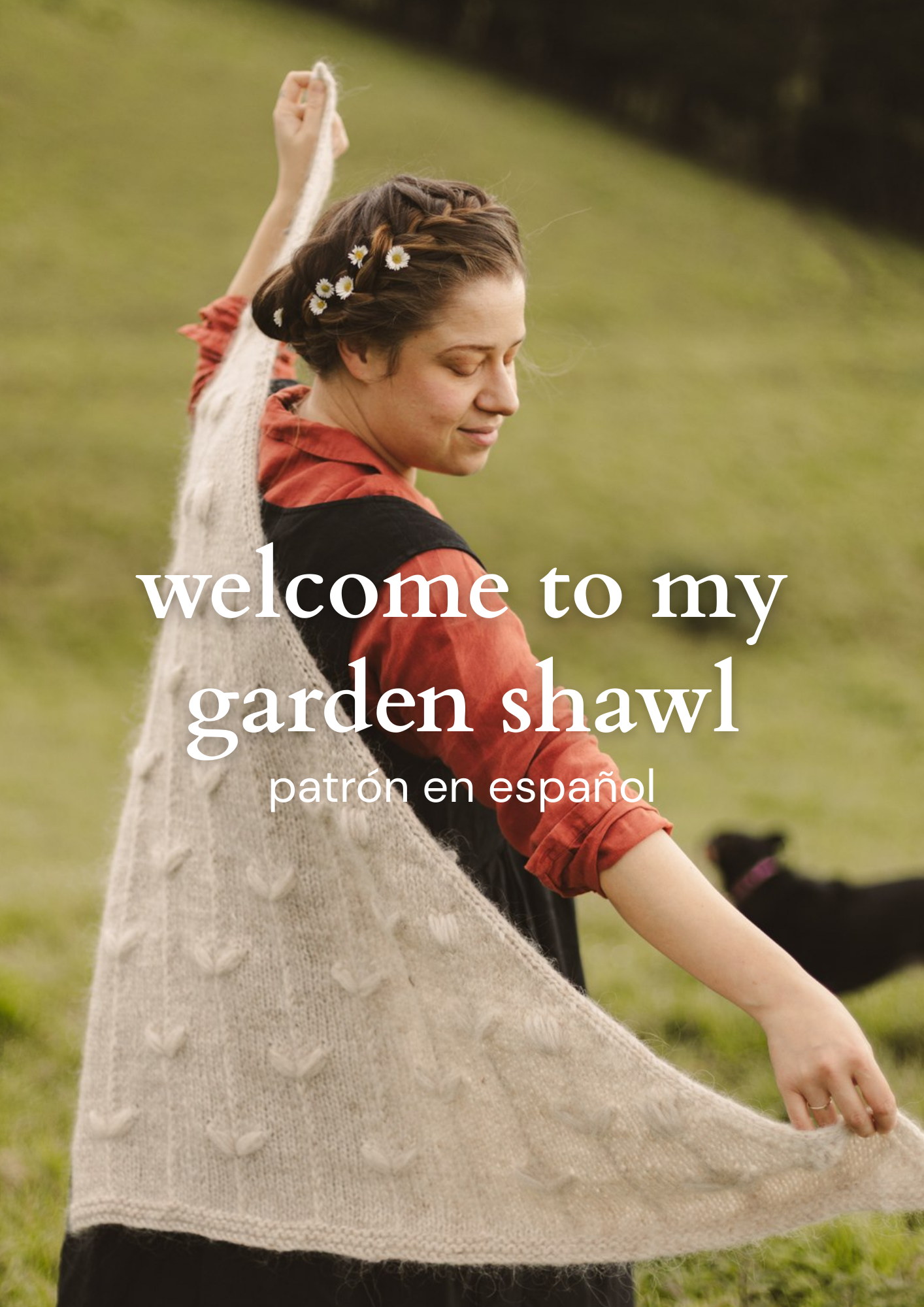 WELCOME TO MY GARDEN SHAWL - patron en español