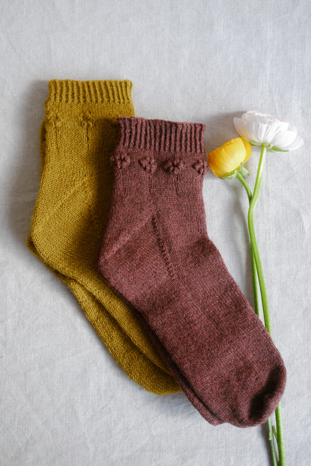 MIMOSA SOCKS - english pattern - Imagen 2