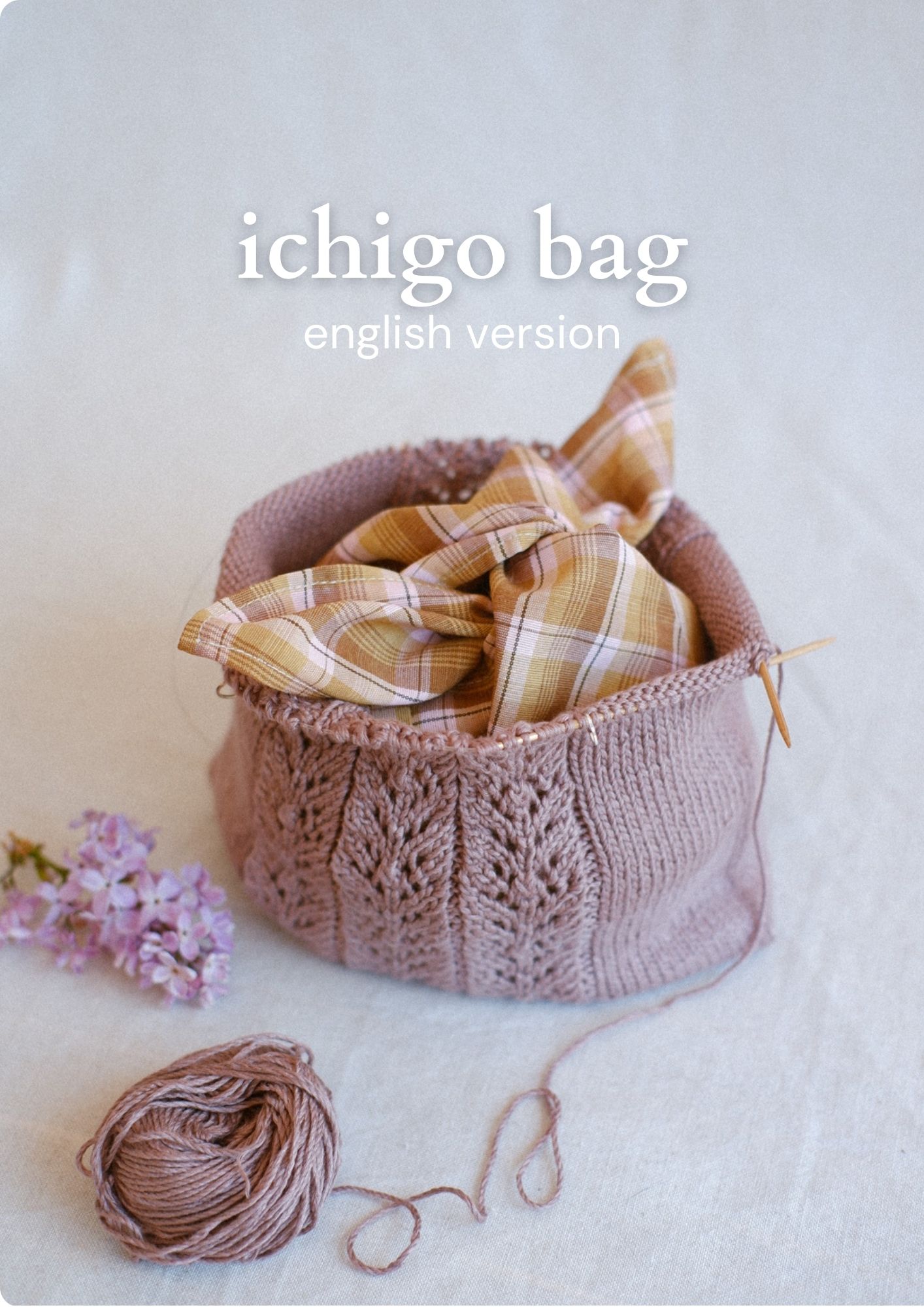 ICHIGO BAG - english pattern