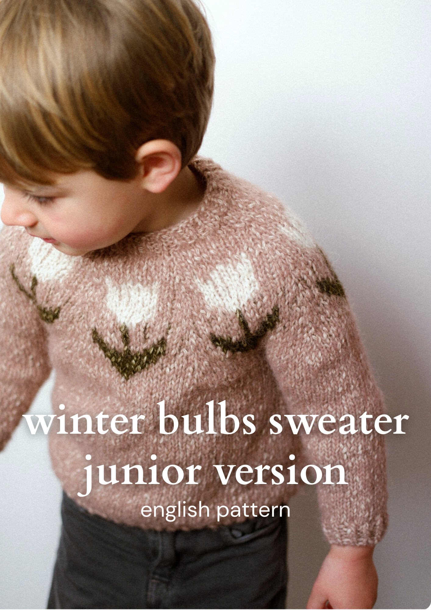 WINTER BULBS SWEATER junior version - english pattern