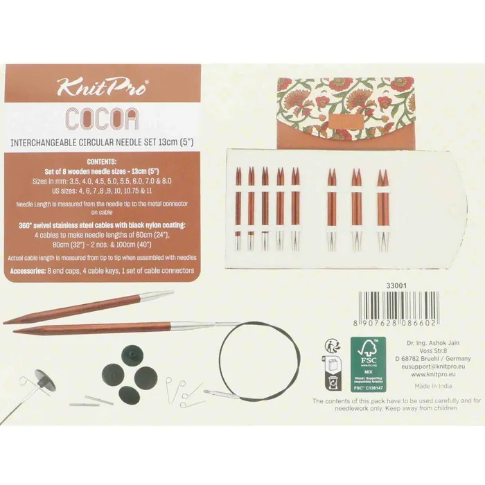 Estuche KNITPRO cocoa deluxe - 13 cm - Image 2